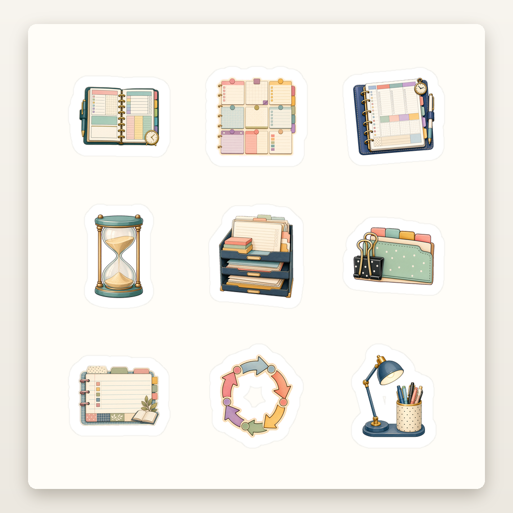 Bookish Reading Sticker Sheets - Sheet 04 - Happy Planner