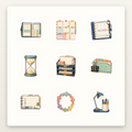 Bookish Reading Sticker Sheets - Sheet 04 - Happy Planner