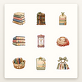 Bookish Reading Sticker Sheets - Sheet 06 - Tbr Shelf